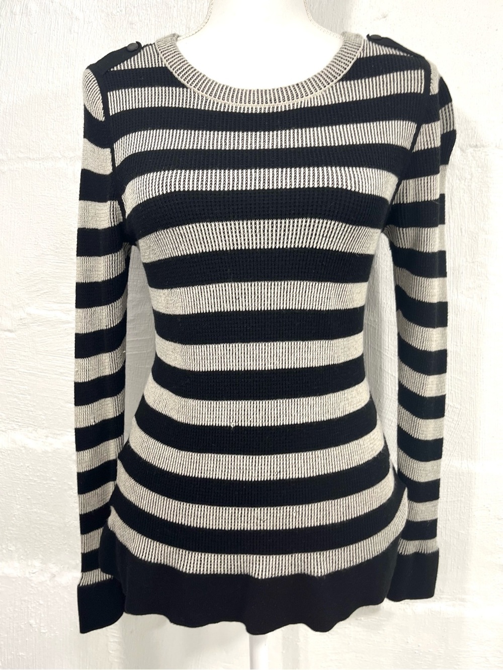 ANN TAYLOR RUBBED STRETCHY SWEATER